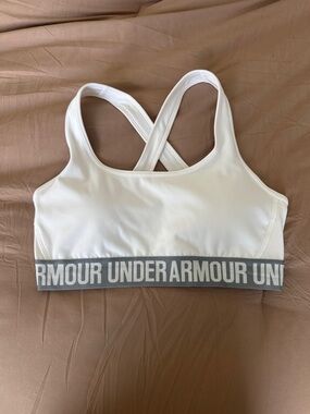 Under Armour White Sports Bra